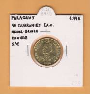 PARAGUAY   10  GUARANIES   Niquel Bronce  F.A.O.  KM#178  1.996    SC/UNC     DL-8410 - Paraguay