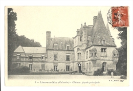 Cp, 14, Lion-sur-Mer, Château, Façade Principale, Voyagée 1907 - Sonstige & Ohne Zuordnung