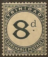 TRINIDAD 1905 8d Postage Due SG D16 HM CI37 - Trinidad & Tobago (...-1961)