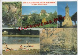 87 - SAINT LAURENT SUR GORRE - GROTTE DE ST AUVENT- EGLISE DE GORRE - VALLEE DE LA GORRE - Saint Laurent Sur Gorre