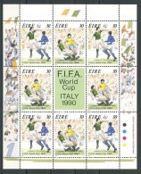 IRLANDE 1990 N° 715/716 ** Feuille Neufs  = MNH Superbes  Cote 22 € Sports Football Italia 90 Coupe Monde - Ungebraucht