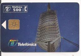 TARJETA TORRE COMUNICACIONES BARCELONA TIRADA 5000 - Opérateurs Télécom