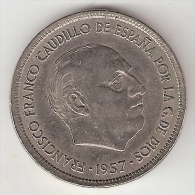 *spain  25 Pesetas  1957  (68)    Km 787  Xf - 25 Peseta