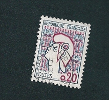1282 Marianne De Cocteau  écritures Grasses  France Oblitéré 1961 France Oblitéré 1932 Variété Rouge Décalé - Used Stamps