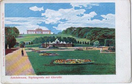 AK WIEN SCHÖNBRUNN  NEPTUNGROTTE MIT GLORIETTE  LUDWIG FRANK Nr.821.  ALTE POSTKARTEN VOR 1904 - Château De Schönbrunn