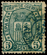 ALMERIA - EDI O 154 - MAT. FECH. \"CANJAYAR\" (AZUL) - Used Stamps