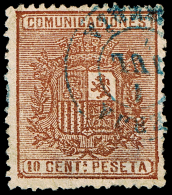 ALMERIA - EDI O 153 - MAT. FECH. \"BERJA\" (AZUL) - Used Stamps