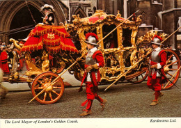 AK Kutsche London's The Lord Mayor Golden Coach 1757 United Kingdom England UK Great Britain Großbritannien - Taxis & Huurvoertuigen