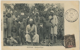 Sultanat Anjouan Comoros Quelques Types Enfants Nus Avec Leur Bananes Epluchées Timbrée Non Voyagé Coll. Essivda No 8 - Comoros