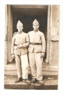 Carte Photo Militaria :  2 Soldats Du 27ème - Personnages