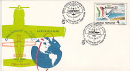 1195FM- CALIN ROSETTI, FIRST ROMANIAN CIRCUMPOLAR FLIGHT, SPECIAL COVER, 1992, ROMANIA - Vols Polaires