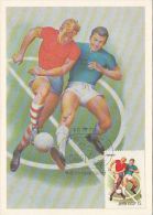 14407- SOCCER, MAXIMUM CARD, OBLIT FDC, 1981, RUSSIA - Cartas & Documentos