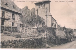 LE CANTAL PITTORESQUE  280. CARLAT - L´Eglise CPA écrite En 1905 - Carlat