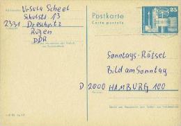 DDR / GDR - Postkarte Echt Gelaufen / Postcard Used (D1167) - Postkarten - Gebraucht