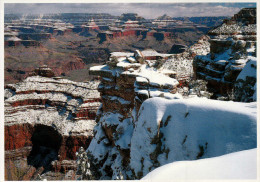 Grand Canyon National Park Postcard, Winter Storm Over Grand Canyon - USA National Parks