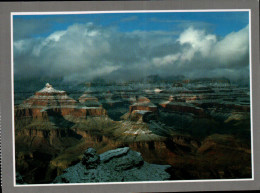 Grand Canyon National Park Postcard, Cleaning Storm From Bright Angel Lodge - USA National Parks