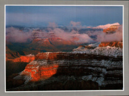 Grand Canyon National Park Postcard, Mohave Wwall, Winter - USA National Parks