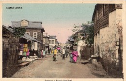 SIERRA-LEONE FREETOWN FOURAH BAY ROAD CARTE COLORISEE RARE - Sierra Leona