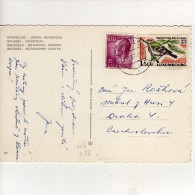 Timbres Yvert N° 664 , 756 " Oiseau " / Carte , Postcard Du 23/03/70  Pour La Tchécoslovaquie - Briefe U. Dokumente