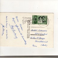 Timbres Yvert N° 467   / Carte , Postcard  Commémorative Du 12/04/53 Pour La France - Briefe U. Dokumente