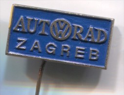 VW, Volkswagen - AUTORAD, Zagreb, Croatia, Vintage Pin  Badge - Volkswagen