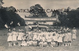 CPA 49 SAINT GEORGES SUR LOIRE - Carte-Photo Groupe D'enfants Déguisés Dans Le Parc Du Château De Serrant - Saint Georges Sur Loire