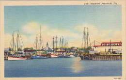 Florida Pensacola Fish Industries Curteich - Pensacola