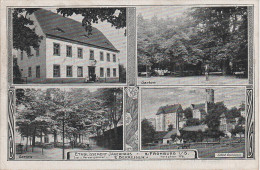 Litho AK Etablissement Jägerhaus Gasthof Garten Streitwald Frohburg Schloss Gnandstein Bei Kohren Altenburg Penig Borna - Geithain