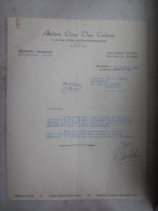 COURRIER (M1506) Ateliers Léon Van Cutsem (2 Vues) Rue De La Concorde, 66 Av. Louise - 12/07/1955 Signé Y. Van Cutsem - Artigianato