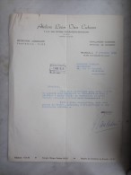 COURRIER (M1506) Ateliers Léon Van Cutsem (2 Vues) Rue De La Concorde, 66 Av. Louise - 04/11/1955 Signé Y. Van Cutsem - Textile & Clothing