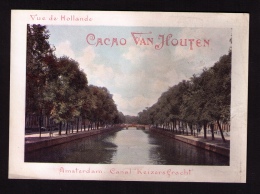 Grande Chromo-photo Cacao Van Houten, Série « Vue De Hollande », Amsterdam, Canal Keizersgracht - Van Houten