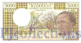 DJIBOUTI 5000 FRANCS 1998 PICK 38d UNC - Gibuti