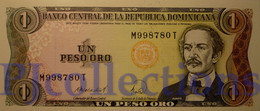 DOMINICAN REPUBLIC 1 PESO ORO 1988 PICK 126c UNC - Repubblica Dominicana