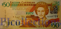 EAST CARIBBEAN 50 DOLLARS 2003 PICK 45v UNC - Ostkaribik