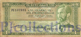 ETHIOPIA 1 DOLLAR 1966 PICK 25a VF+ - Ethiopia