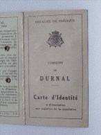 DURNAL 1951 CARTE D´IDENTITE / KAART VAN EENZELVIGHEID Demeure Ida 1880 ( Details Zie Foto ) ! - Non Classés