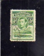 BASUTOLAND 1938 KING GEORGE VI 1/2p RE GIORGIO  1/2 P USATO USED OBLITERE´ - 1933-1964 Kolonie Van De Kroon