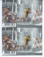 [po] Variété : Bloc Feuillet  N° F4440 Fête Du Timbre 2010 Cheval Jaune Au Lieu D'orange +  Normal  ** - Unused Stamps