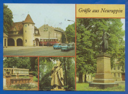 Deutschland; Neuruppin; Multivuekarte Mit Bahnhof - Neuruppin