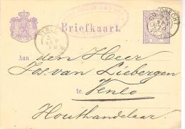 1879 Bk Van Dordrecht (kl.rond)  Naar Venlo Van 29 SEP 79 - Brieven En Documenten