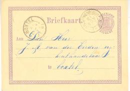 1877 Bk Van 'sHERTOGENBOSCH (kl.rond) Van 21 NOV 77 Naar BOXTEL (2letter) - Briefe U. Dokumente