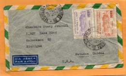 Brazil 1949 Cover Mailed To USA - Storia Postale