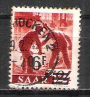 Sarre ( Saar ) N° 223A Oblitéré Papier Jaunâtre Michel 233ZI - Used Stamps