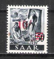 Sarre ( Saar ) Variété Du N° 225 Neuf ** Michel 235 II PF I - Unused Stamps