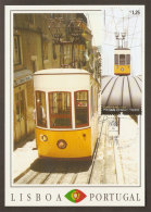 Portugal Tram Ascenseur Da Bica Lisbonne Carte Maximum 2010 Bica Elevator Tramway Lisbon Maxicard - Strassenbahnen