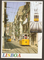 Portugal Tram Ascenseur Da Bica Lisbonne Carte Maximum 2010 Bica Elevator Tramway Lisbon Maxicard - Strassenbahnen