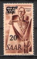Sarre ( Saar ) Variété Du N° 227A Neuf ** Michel 237 I PF IX - Unused Stamps