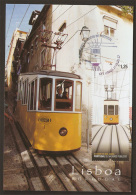 Portugal Tram Ascenseur Da Bica Lisbonne Carte Maximum 2010 Bica Elevator Tramway Lisbon Maxicard - Tranvie