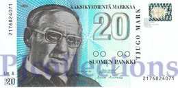 FINLAND 20 MARKKAA 1993 PICK 123 UNC - Finland