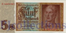 GERMANY 5 REICHMARK 1942 PICK 186a UNC - Autres & Non Classés